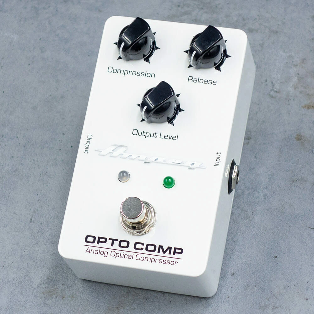 Ampeg Opto Comp Analog Optical Compressor Bass Effects Pedal