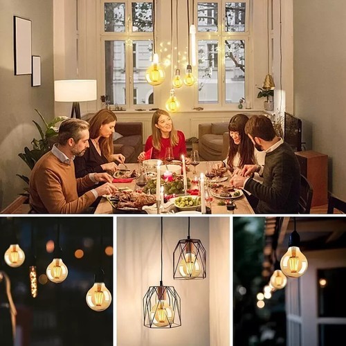 E27 LED Edison Vintage Glühbirne Filament Lampe Retro Nostalgie Warmweiß Leuchtm - Bild 24 von 39