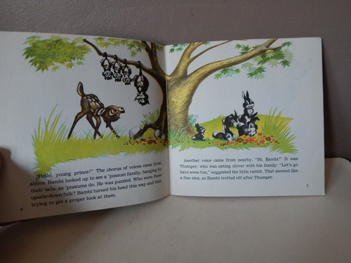 Vintage DISNEYLAND RECORDS Bambi SEE HEAR READ Record & Book~#309 - Picture 7 of 11