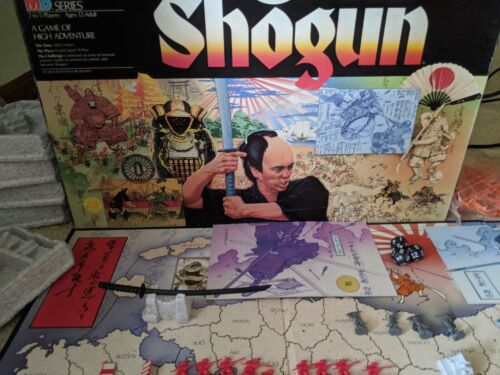 SHOGUN Samurai Milton Bradley gioco da tavolo parti di ricambio figure spada carte - Foto 3 di 228