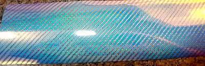 ZIG ZAG SILVER GLITTER SCALES  12'' x 12'' Sheet Holographic Fishing Lure Tape