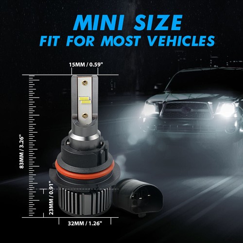 BEVINSEE 9004 HB1 CSP LED Headlight Bulbs High Low Beam Fog Light Conversion Kit - Picture 7 of 8