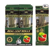 King Palm | Slim Size | Watermelon Wave | 20 Packs of 2 Each = 40 Rolls