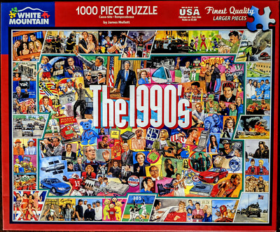 1990s Puzzle Nirvana Vanilla Ice 2 Pac Green Day Mariah Spice Girls TV Complete
