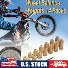 CNC Brass Wheel Balance Weights Universal For Motorcycle,Super Moto,Dual sport