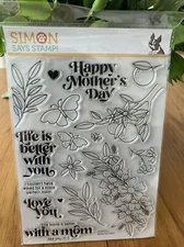 Simon Says Stamp Clear Stamps, Better With Mom #sss202521c