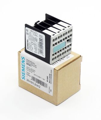 Siemens 3RH1911-2HA12 E: 06 1S+2Ö / 1NO+2NC Hilfsschalterblock -unused/OVP-