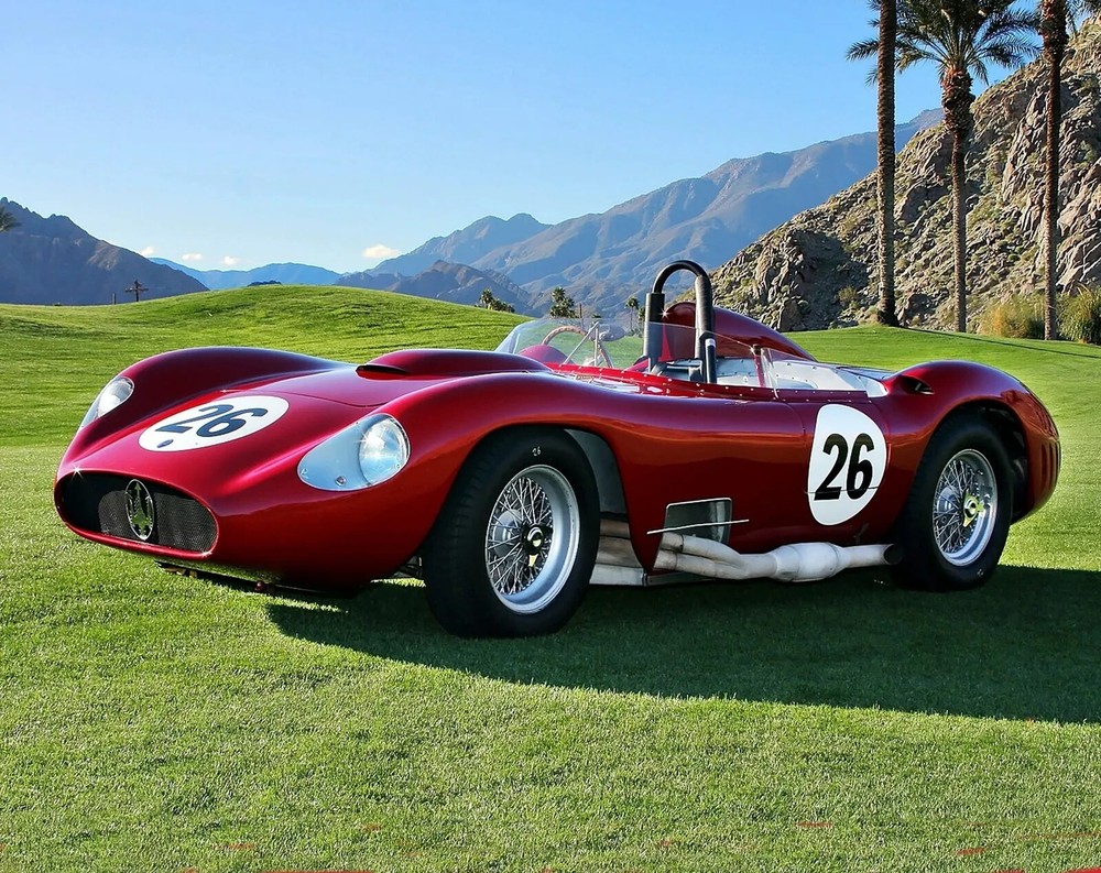 1957 MASERATI 450S RACE CAR Classic Retro Automobile Poster Photo 11x17
