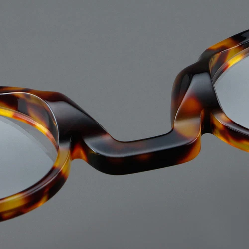 Classic Acetate Round Eyeglasses Men Women Clear Lens Fashion Glasses Frames New - Picture 9 of 28