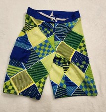 Boy's Op Green And Blue Swimming Trunks 8