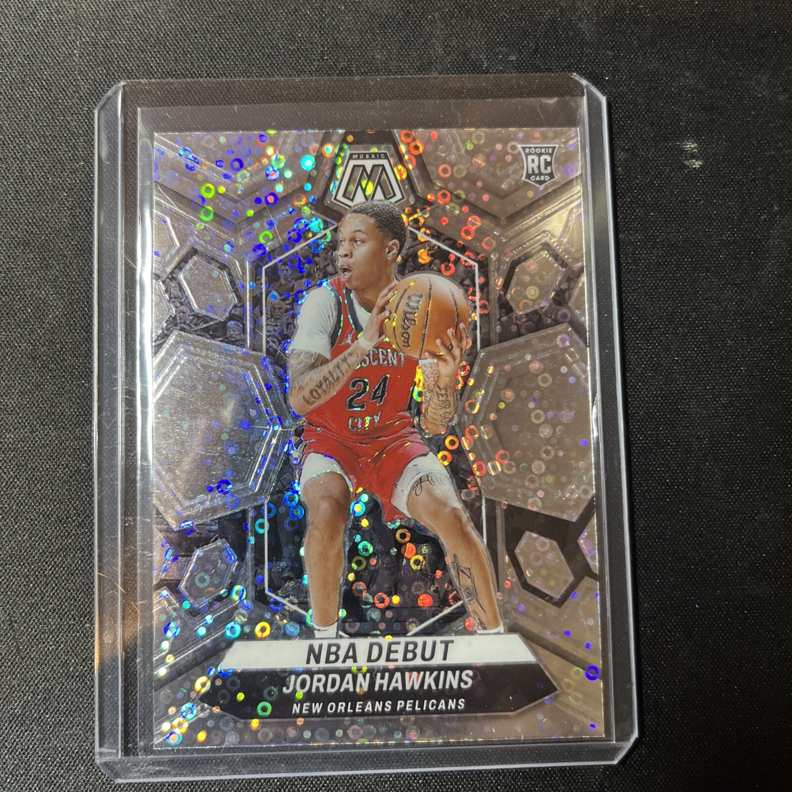 2023-24 Panini Mosaic Fast Break Jordan Hawkins NBA Debut Disco