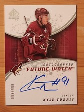 2008-09 SP Authentic Auto Future Watch /999 Kyle Turris #246 Rookie Auto Mammoth