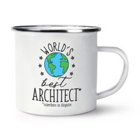 World's Best Architekt Emaille Becher Tasse Lustiger Witz Favorit