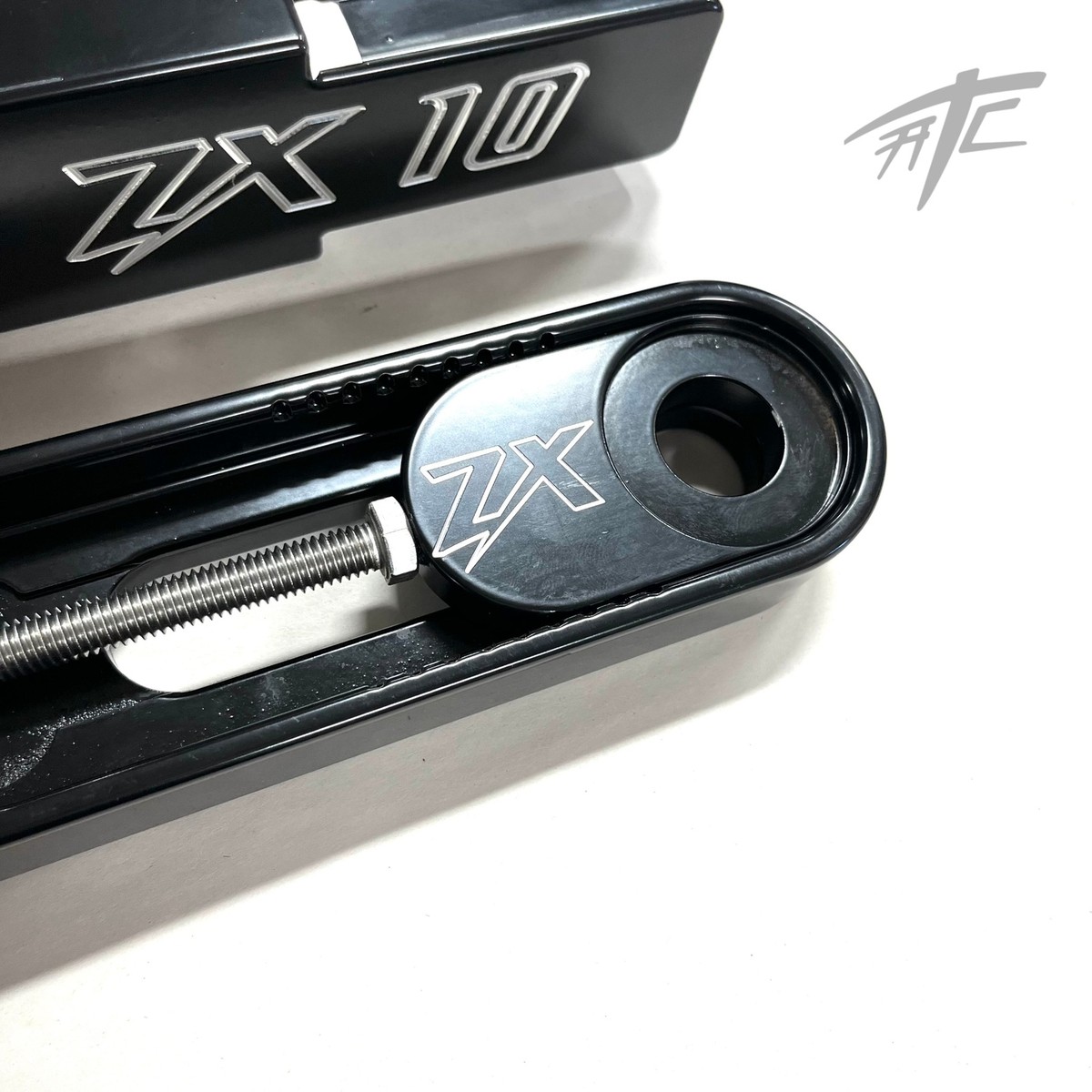 ZX10 BLACK SWINGARM EXTENSIONS & BRAKE LINE 3-9