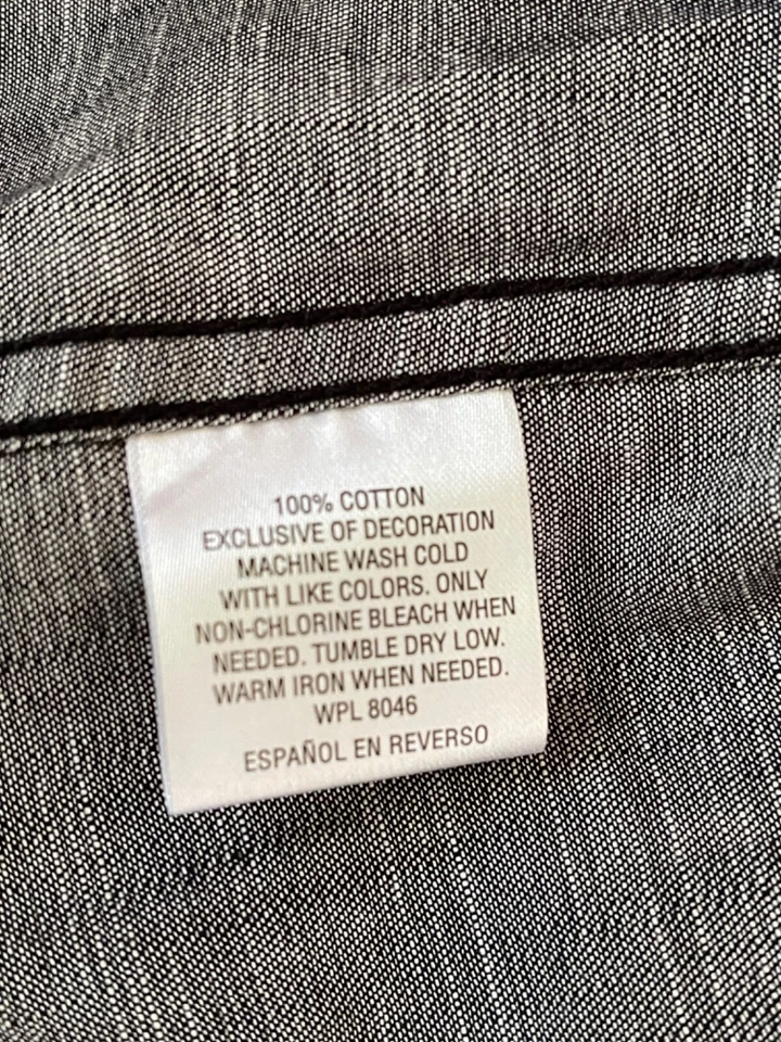 Camisa a presión gris carbón INC para hombre talla M Foto 4 de 4