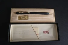 Cross Classic Black Ball Pen # 2502 TCE logo currently has blue ink