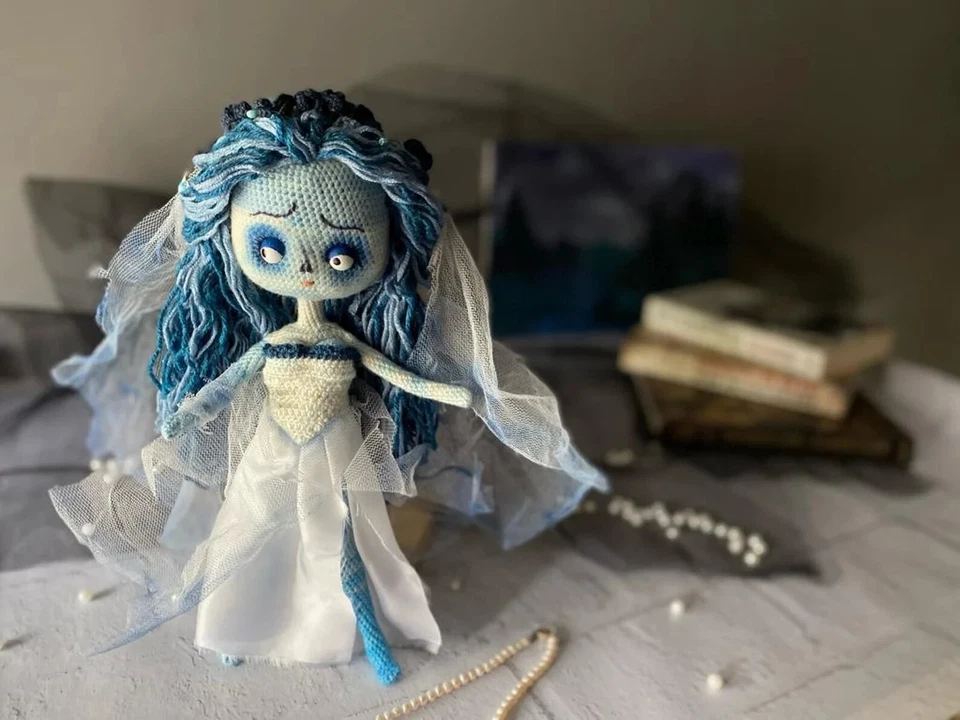 Corpse Bride Crochet , amigurumi, doll, toy, gift, handmade, crochet, - Image 2 of 4