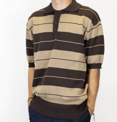FB County Charlie Brown Shirt Polo Brown / Tan | eBay