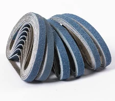 25PACK 3/8" x 13" Zirconia Sanding Belts 60 Grit Sandpaper For Metal Woodworking