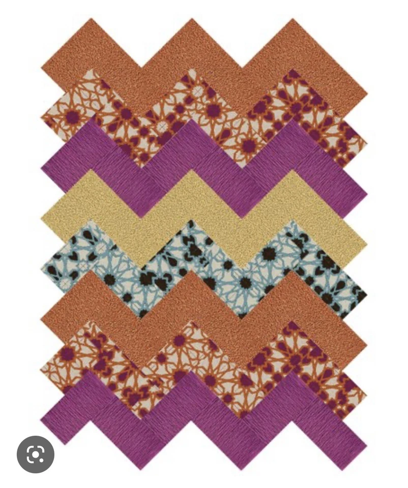 NEW! FLOR Stained Glass Five-Cut Design Rug Square Set, 5x8, (24) Carpet Tiles - Image 2 of 3