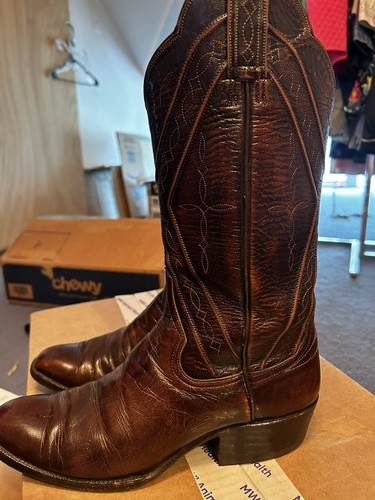 RJ Foley vintage handmade USA leather cowboy Western boots men’s 9B - Picture 6 of 13