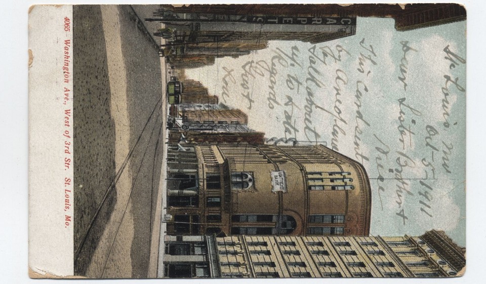 1911 St. Louis MO pioneer airmail flight postcard [y9628] eBay