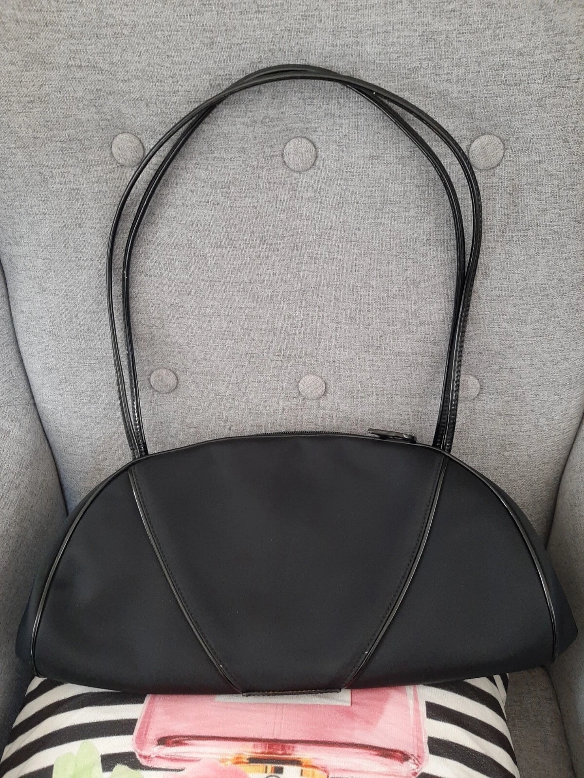 Sac à main Christian Dior Made In Italy MA 1010 nylon noir