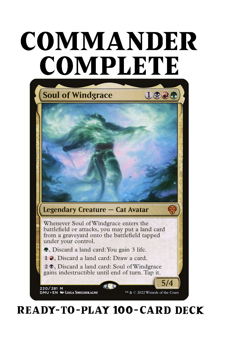 Soul of Windgrace LANDFALL RAMP Magic MTG Custom Commander Deck | eBay