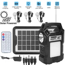 Portable Power Station Solar Generator Panel Power Bank Outlet Camping Emergency
