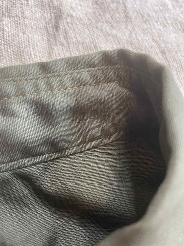 Dead Stock Vintage 1955 Dated Australian Korean War Era Enlisted Army Shirt. XS. - Picture 5 of 13