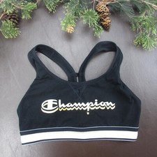 Champion Bra Size L Black Unpadded Wireless Pullover