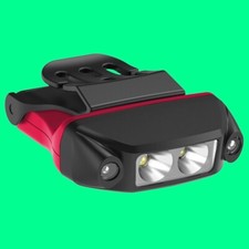 USB Rechargeable Cap Clip-on Head Lamp Headlight LED Hat Sensor Light Camping US