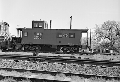 Texas & Pacific Steel Cupola Caboose No. 2500 Weatherford TX 1960