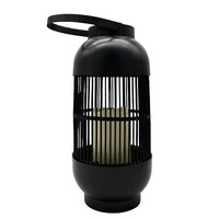Solar Laterne Schwarz Ca. 33 Cm Garten Balkon Terrasse Solarleuchte Deko
