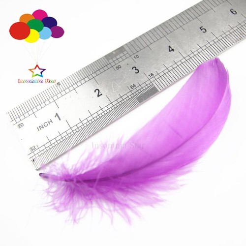 Diy 100 Pcs/Lot Colourful Goose feather 4-7cm 1-2 Inch Stage Props Dream Catcher - Picture 33 of 138