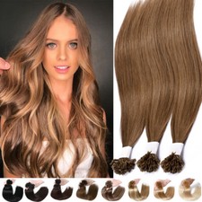 100G Fusion Pre Bonded Keratin Nail U Tip Remy Human Hair Extensions REAL THICK