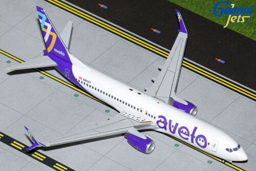 B737-800S AVELO AIRLINE REG: N801XT W/S- GEMINI JETS G2VXP1097 1/200 - PRE ORDER