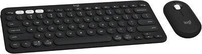 Logitech Pebble 2 Slim Bluetooth Combo Wireless Keyboard & Mouse PC / MAC Black