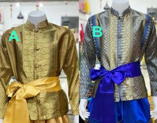 Asian shirt for men, khmer clothes khmer shirt Thai-lao dress,Thai Traditional - Picture 3 of 20