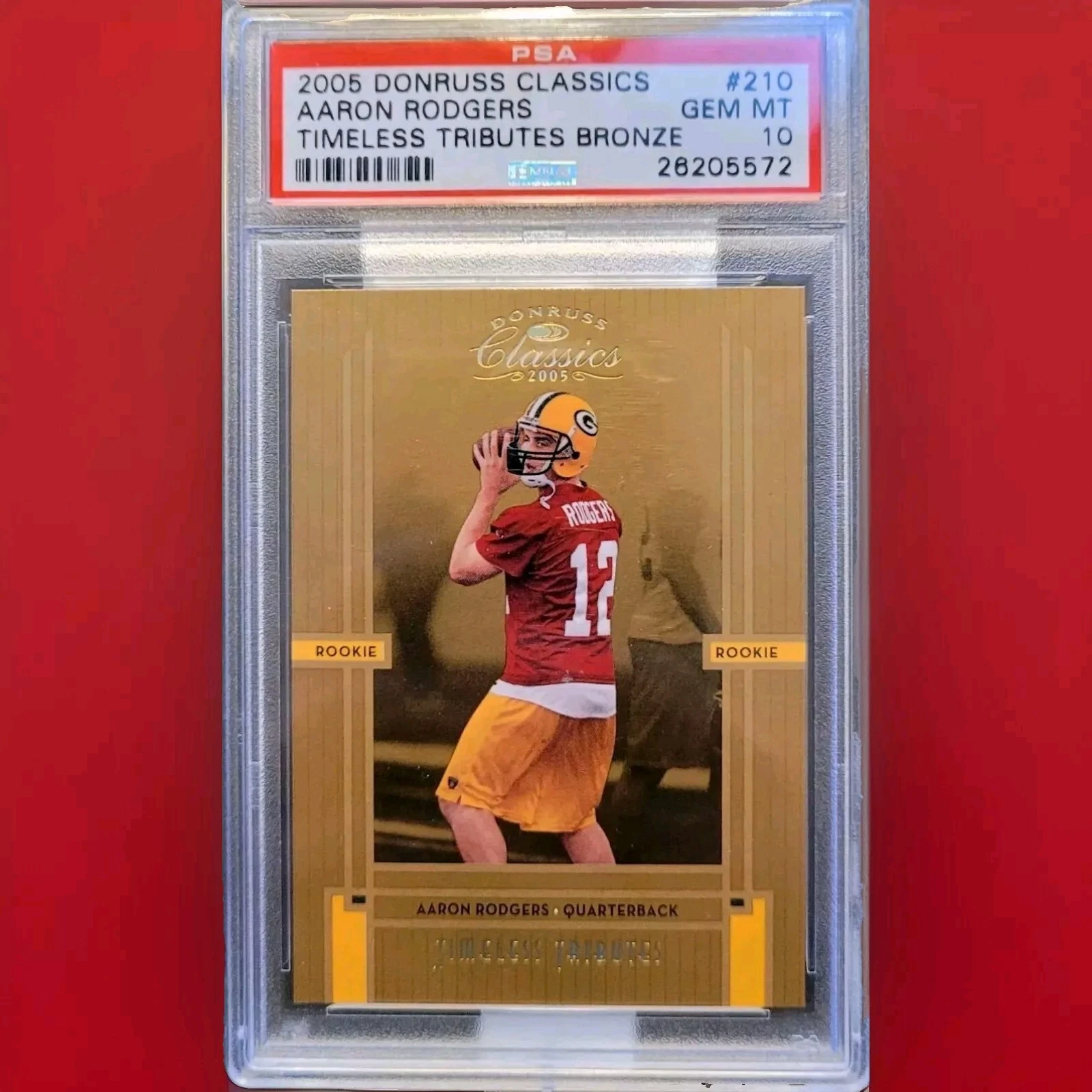 Aaron Rodgers Donruss Classics #210 Timeless Tributes-Bronze