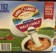Land O'Lakes Mini Moo's Half and Half (192 ct.) Made With Real Milk and Cream