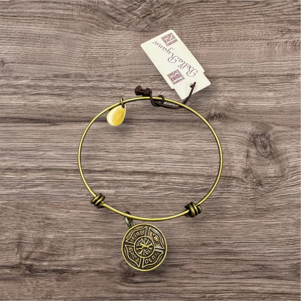 5 por $15 Nuevo Bella Ryann Inicial Pulsera Dije Latón Ajustable Foto 3 de 4