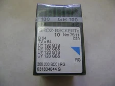 50 SIZE 75/11/029 GROZ-BECKERT B64 TVX64 UY192 120 SEWING MACHINE NEEDLES A124