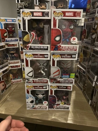 Spider-Man Funko Pop Lot Of 6