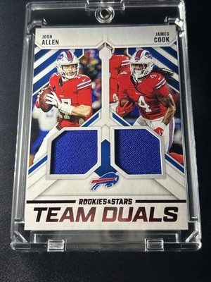 Panini 2025 Rookies & Stars Team Duals Josh Allen James Cook Bills #TD-BUF