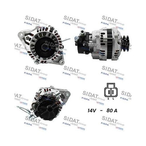 Alternateur Sidat A12MH0472A2 de rechange pour alternateur voiture Mitsubishi