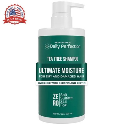 Daily Perfection Tea Tree Shampoo - Ultimate Moisture Daily Cleanser with Biotin
