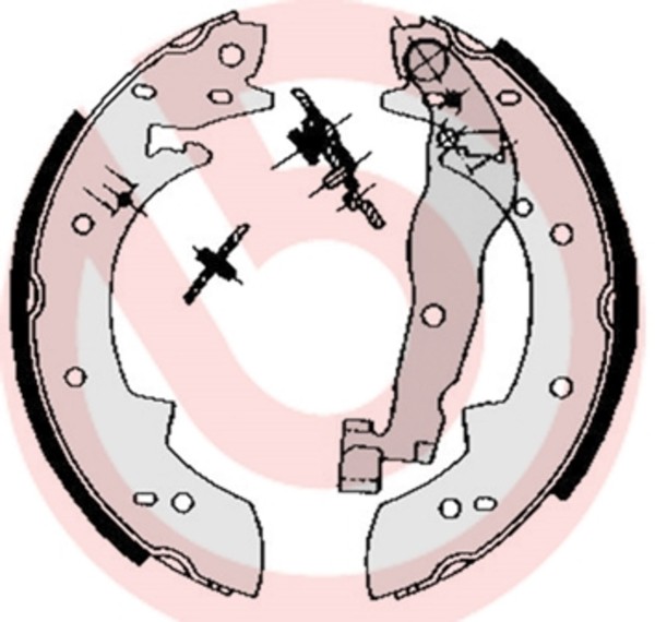 Brembo Bremsbackensatz S 68 511 FüR Renault Peugeot Talbot Suzuki 1510 1307 21 1-image