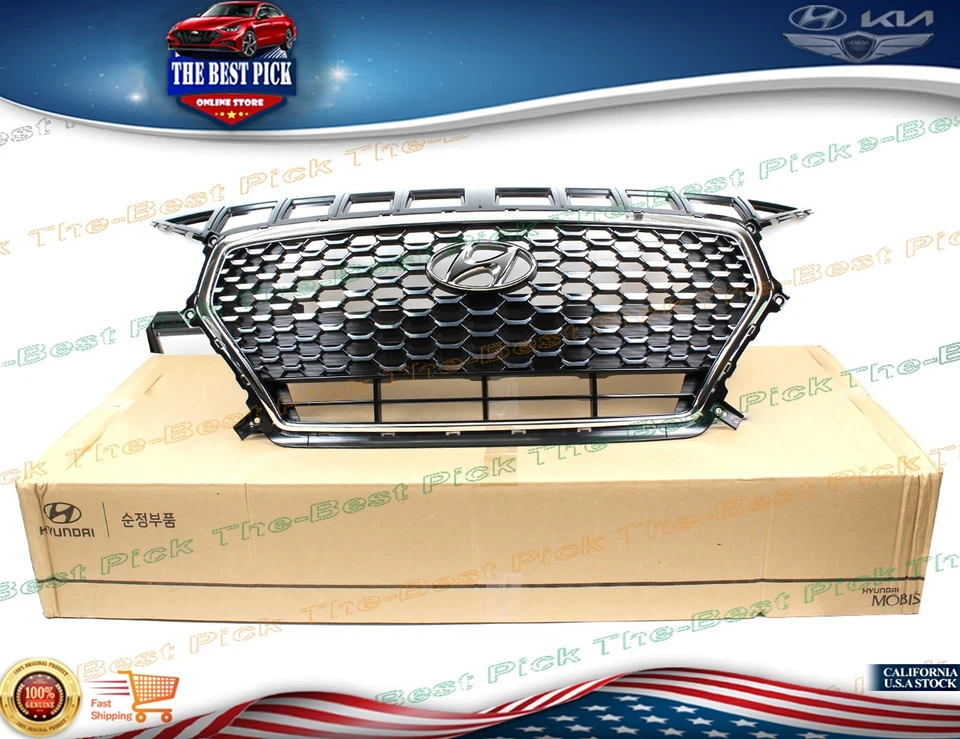 ⭐GENUINE⭐ Radiator Grille Assy ⭐OEM⭐ For 2018-2020 Hyundai Elantra GT 86350G3010 - Image 3 of 4