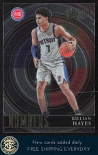 Killian Hayes 2020-21 Panini Select Select Numbers #23 Detroit Pistons